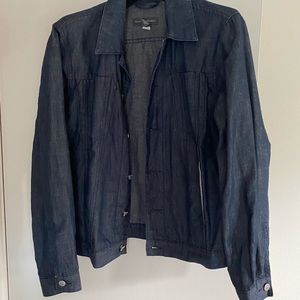 Banana Republic Cotton/Linen Indigo Denim Jacket